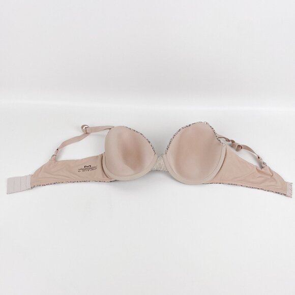 Women's Maidenform Underwire Bra size 38D Pink-Gray Animal Print Silky Fabric - Picture 5 of 6